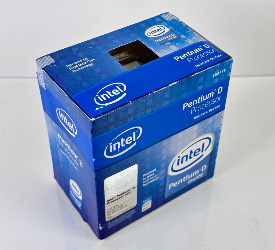 (NEW) Intel Pentium D Processor 950+ 3.40Ghz 800MHz FSB 2x2 MB - Image 3 of 4