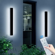 2 Pack Outdoor Wall Light Fixture, 39.3inch Modern Wall Sconce, IP65 Waterpro...