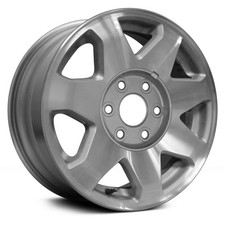 For Cadillac Escalade 02-06 Alloy Factory Wheel 7 I-spoke Silver 17x7.5 Alloy
