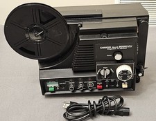 Chinon 9000MV Multi voltage super 8 projector. Serviced with new belt. TESTED