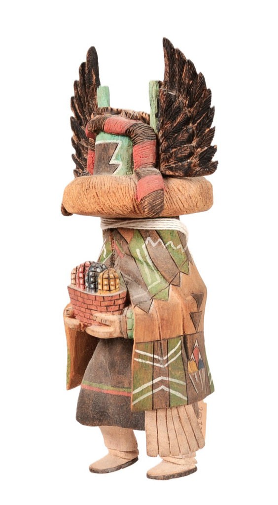 Hopi Kachina Crow Mother Doll   Size 8.625" H x 4.5" W x 2.75" Deep  Hand Carved