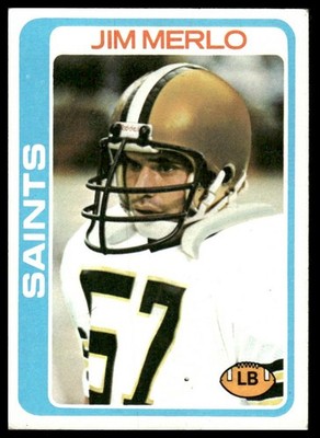 Jim Merlo 1978 Topps #98 New Orleans Saints