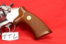 Colt Anaconda Grips Gold Medallions Vintage Colt Wood Grips Minty Vintage
