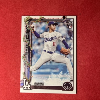 2025 Topps Holiday Roki Sasaki Snowflake SP Image Variation #H23