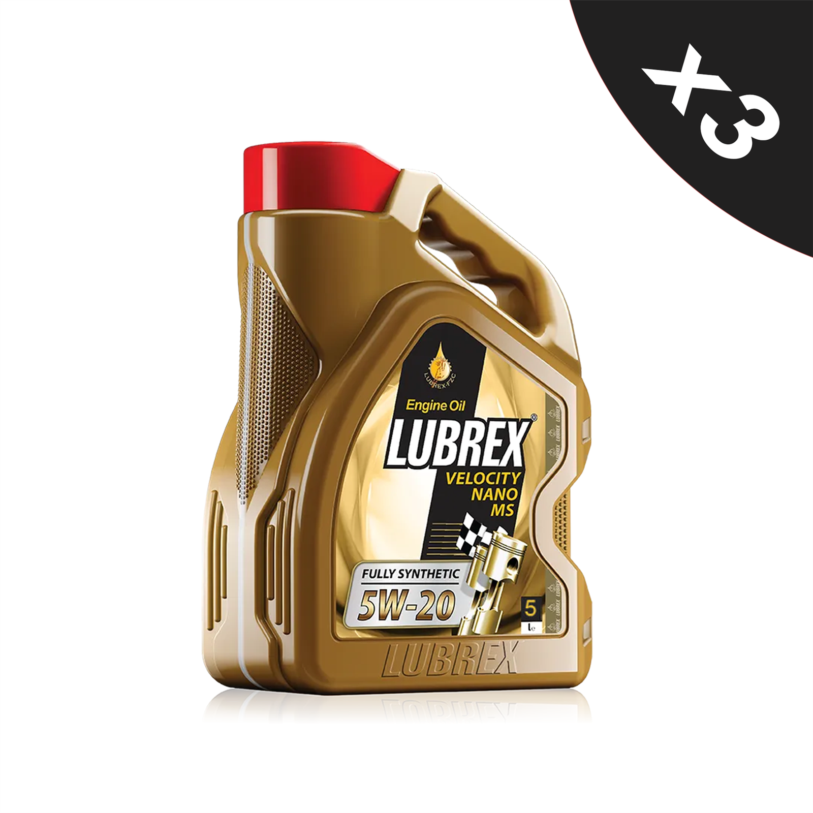 Lubrex 5w20 Fully Synthetic Engine Oil ACEA C5,API SN/CF-RC/CF 3x5L
