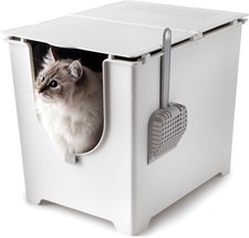 Modkat Flip Cat Litter Box, White