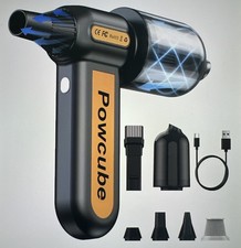 2-in-1 Compressed Air Duster/Vacuum, 180000RPM, 10,000mAh Bettery, LED Light