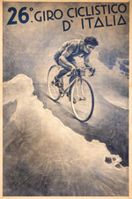 1938 GIRO D'ITALIA CYCLING CYCLING - cm. 31x42 - A3 Size POSTER