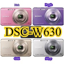 Sony DSC-W630 Cyber-shot Digital Camera 5x Optical Zoom 16.1 MP with Accessories