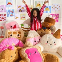 OHS Character Cuddle Cushion Soft Fleece Reading Pillow with Arms Bed Chair