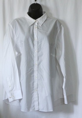 CHAPS White Cotton No Iron Blse 50 In Chest 29 In Long Sz 2X EXC