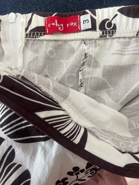 Ruby Rox Strapless Brown & White Print Cocktail D… - image 5