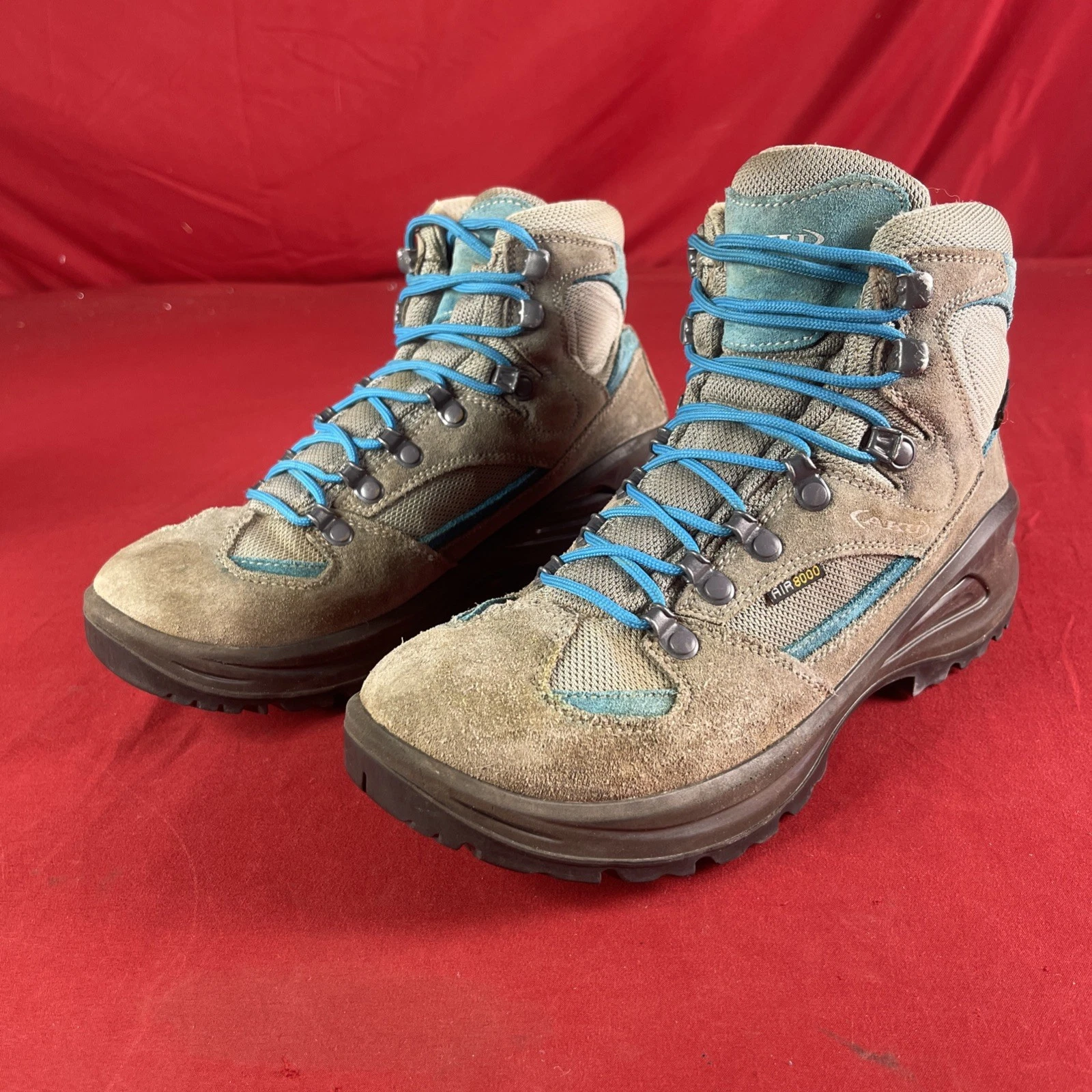 AKU GTX (Air 8000) Gore-tex Boots Grey/Blue - Men’s Size 6.5 | Women’s Size 8