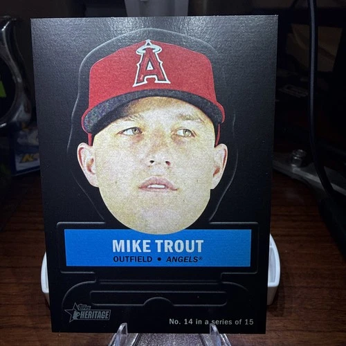 Mike Trout 2016 Topps Heritage #14 1967 Stand-Ups SP Insert Rare Angels