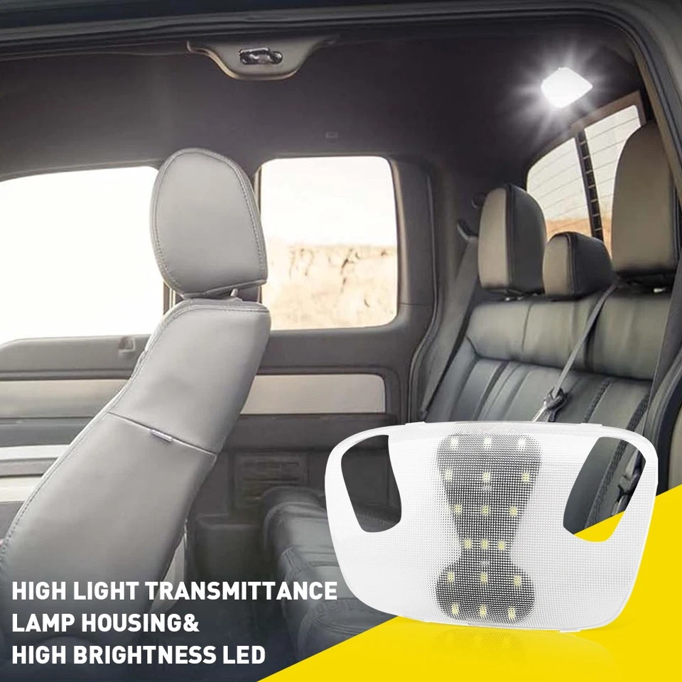 LED Interior Roof Dome Light & Cover for 99-07 Ford F250 F350 F450 Mustang 1-10X - Image 3 of 4