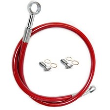 20 Stainless Braided Hydraulic Brake Hose Line Scooter Atv Dirt Bike Go Kart