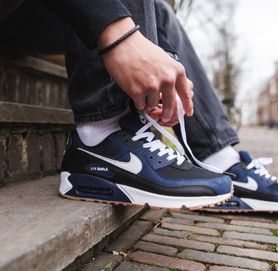 Nike Air Max 90 Midnight Navy Gum FB9658-400 Men's Size New | eBay