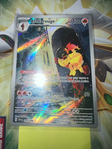 Armarouge Holo Illustration Rare Pokemon TCG Scarlet Violet Base Set 203/198 NM