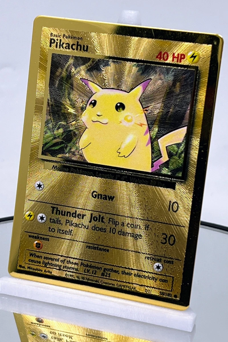 Pikachu Pokémon TCG Metal English Collectible Individual Card