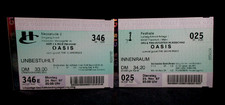 Oasis, 2-Unused German Concert Tickets, Frankfurt & Hanover, Nov, 1997, PROMO
