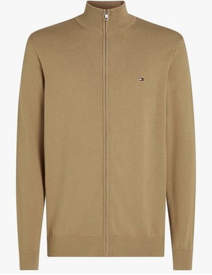 Tommy Hilfiger Strickpullover mit Reißverschluss  M Beige Neu