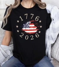 Made in America T-Shirt USA Flag 250th Anniversary Patriotic 4th July Tee