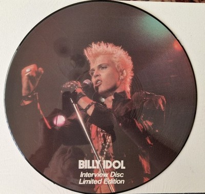 Billy Idol- Interview Disc Limited Edition 1988 Tell Tales Picture Disc Mint