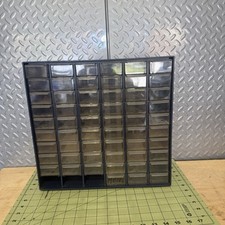 Akro-Mils Model 10-460 Plastic Storage 60 Drawers missing 3 Organizer Cabinet