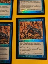 Wormfang Newt x4   playset. Beast Judgment.Old VIntage.MTG 4 Card.FOIL