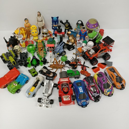 Bulk Bundle Boys Toy Lot Mixed Cars Figurines Batman Paw Patrol PJ Masks TMNT