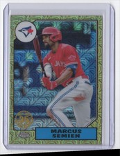 2022 Topps 1987 Baseball Chrome Mojo Marcus Semien Toronto Blue Jays #T87C-70