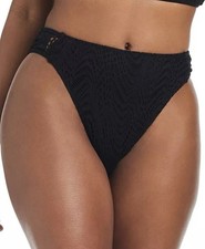 Bar III Women's L Goddess Crochet Black Bikini Bottom K1286