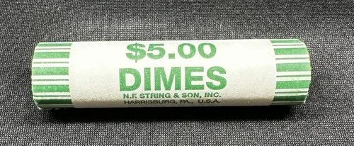 BU 2008 D ROOSEVELT  DIME  ROLL  BRILLIANT UNCIRCULATED OBW H/H