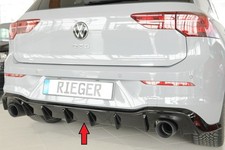 Rieger Heck Heckeinsatz Diffusor passend für VW Golf 8 GTI GTD 00088486 mit AHK