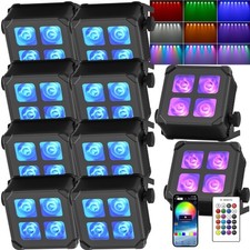 RGBWAUV Waterproof 4LED PAR Light Rechargeable Battery DJ Light Wireless DMX APP
