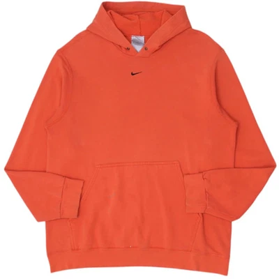 Pull à capuche Nike Center Swoosh vintage des années 2000 taille L orange - Photo 1/4