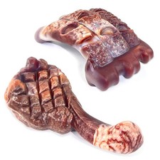 Fuufome Dog Chew Toys for Aggressive Chewers  2 Pack Medium, Brown