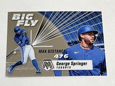 2021 Panini Mosaic Baseball Big Fly #BF6 - George Springer - Toronto Blue Jays