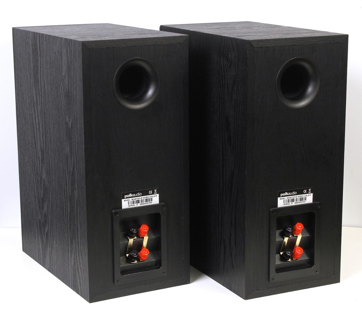 Polk Audio Monitor 40 Series II Speakers Excellent with Grilles