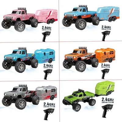 Mini RC Monstertruck USBC Wiederaufladbar Unterlauf Maßstab 1:64 Geschenk