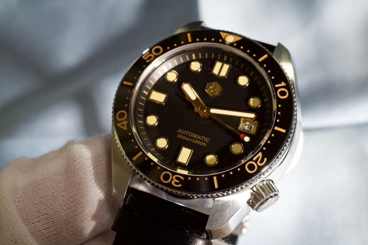 San Martin SN0087 automatic 300m waterproof diver s black image 2