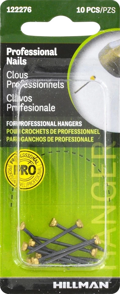 Hillman Anclaje Alambre Acero Clavos Clásicos Paquete de 10 - 5 piezas Perchas Cabeza de Latón Foto 2 de 3
