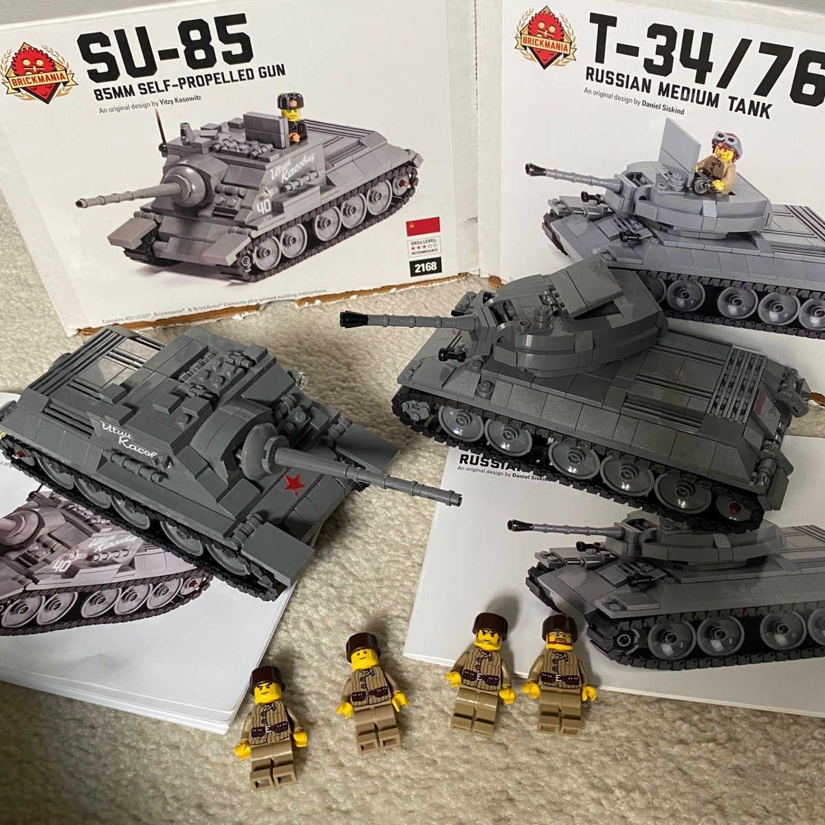 Brickmania Il Lego Lot Of Lego Brickmania WW2 Russian Tanks And