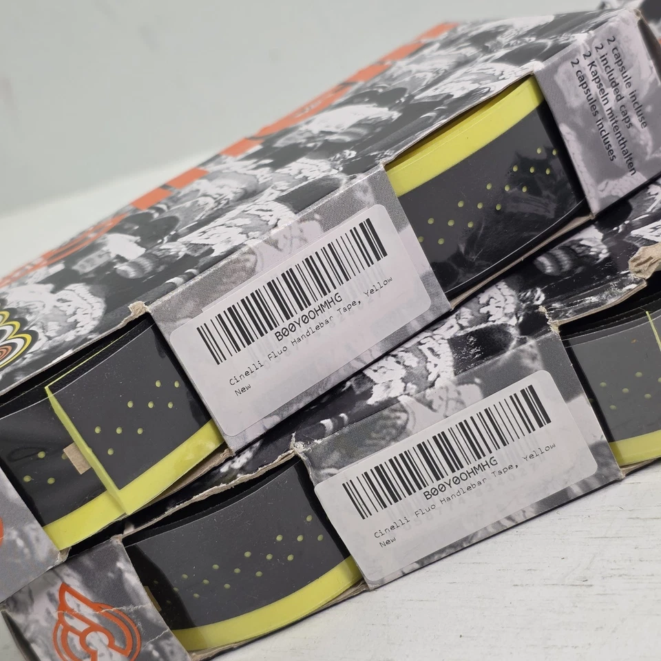 2 - Cinelli Fluo Cork Handlebar Tape Ribbon Original Neon Yellow Bicycle Bike - Image 4 of 4