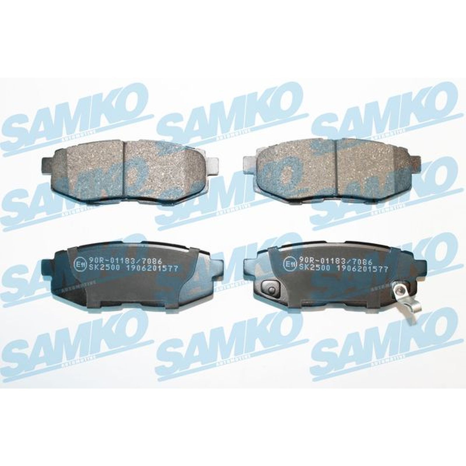1x ORIGINAL® SAMKO Bremsbelagsatz, Scheibenbremse Hinten für Toyota GT 86