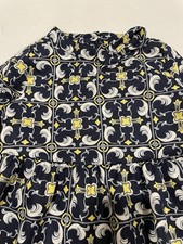 Janie and Jack Navy Floral Dress for Girls Sz 4 Excellent Condition Pre-Owned
