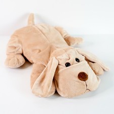 Animal Alley Vintage 14" Plush Puppy Dog Tan Flat Laying
