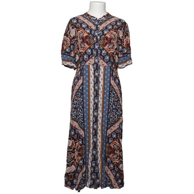 M&S Collection, Maxikleid, Größe: 38, Blau/Mehrfarbig, Viskose, Damen #ea5