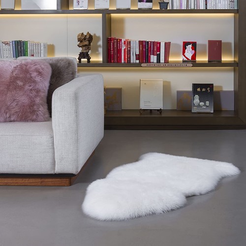 Faux Lammfell Schaffell Teppich Sofa Matte Fell Naturfell viele Modelle Teppich - Bild 11 von 12