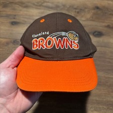 Vintage NFL Cleveland Browns Brown Orange Hat Kids Toddler OSFA